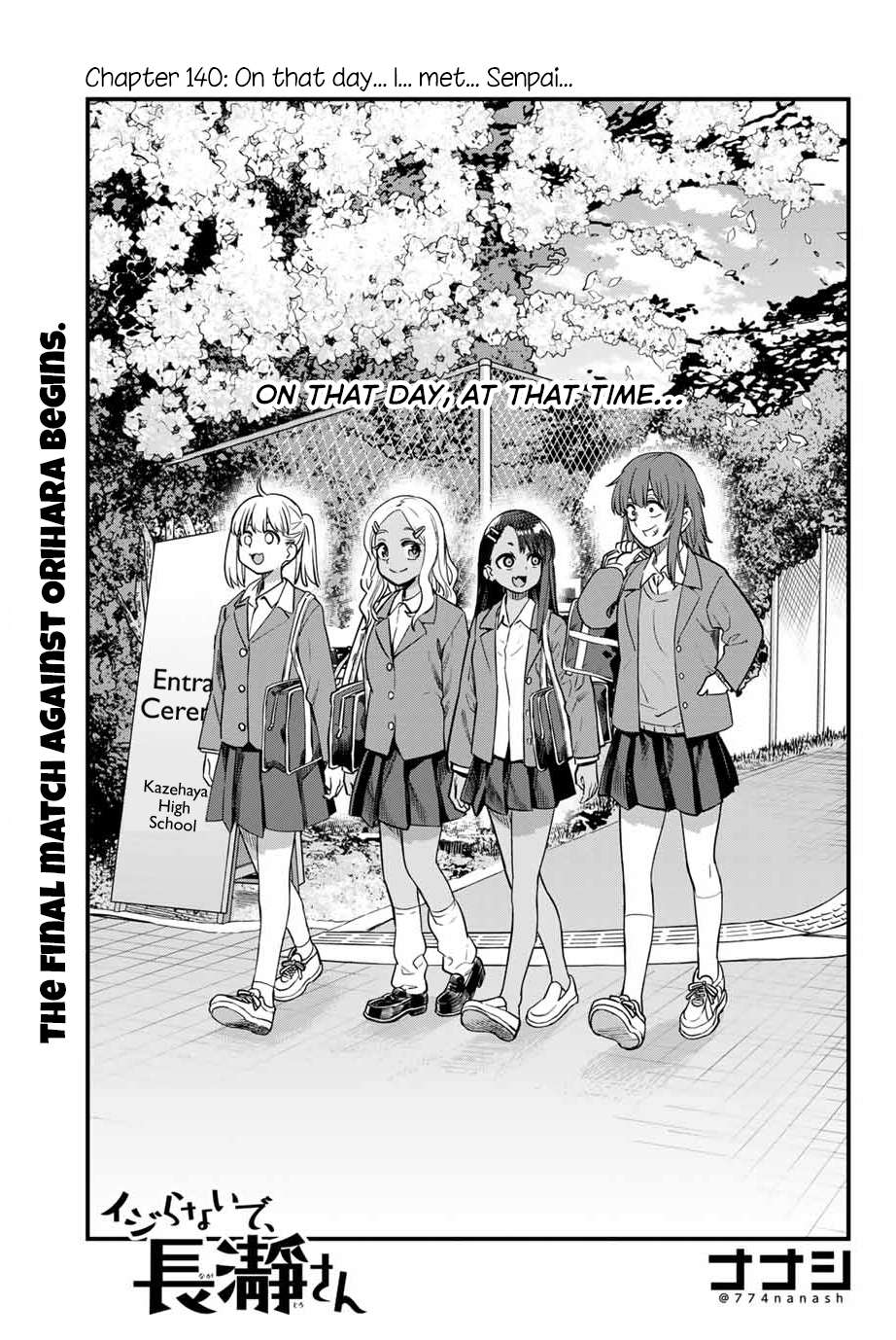 Read Ijiranaide, Nagatoro-san Manga Chapter 1 in English Free Online